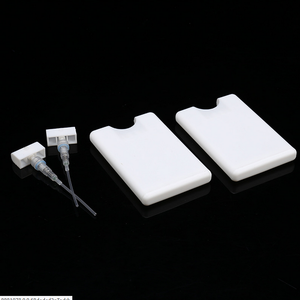 Pour MUB prix usine 20ml plat brume en plastique carte de crédit soins de la peau emballage bouteilles pour parfums sérigraphie prix bon marché - Product Image 1