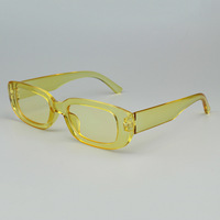 Lunettes de soleil unisexes rectangulaires classiques MA5526, tendance mode Y2K, petites lunettes carrées rétro couleur bonbon, protection UV400, monture intégrale