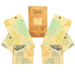 Eco Friendly Reusable Waterproof <strong>Bee</strong> <strong>Wax</strong> Wrapping Paper Organic Cotton Beeswax Food <strong>Wrap</strong> - Product Image 4
