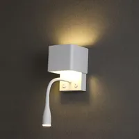 Hoe Heldere Indoor Hotel Thuis Nachtkastje Bed Hoofdeinde Opbouw Lamp Led Lezen Wandlamp