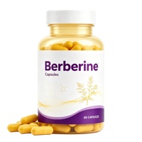 Capsules de berbérine HCl de qualité supérieure, complément alimentaire à base de plantes, 97% de berbérine liposomale, capsules pour adultes, qualité alimentaire naturelle, OEM