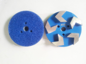 Disque de meulage diamanté 3 pouces 5 flèches avec 3 trous pour meuleuse à béton CPS Disque de meulage diamanté pour sol en béton - Product Image 4