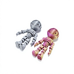 Astronaute squelette imprimé en 3D 2026 - Articulations mobiles et casque, Cadeau spatial original, Décoration de bureau, Porte-clés pour les fans de science-fiction - Product Image 3