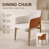 Chaises de restaurant de luxe, chaises de restaurant d'hôtel, ensemble de chaises modernes en cuir