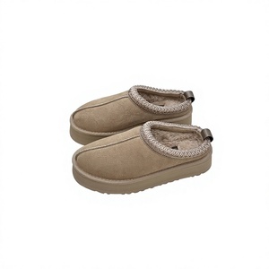 Botines de Invierno para Mujer, Tipo Zueco, de Ante Sintético, Forrados con Pelo Sintético, Antideslizantes, para Interiores y Exteriores, para Clima Frío, OEM, Color Personalizado, MOQ Bajo - Product Image 5