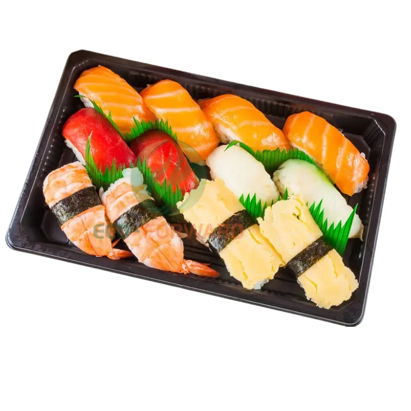 Wadah Makanan Plastik Sekali Pakai Kotak Kemasan Sushi Baki Blister