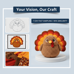 Peluche Personalizzato OEM ODM a Forma di Tacchino, Mascotte Imbottita, Campionamento Rapido, Servizio Professionale, Fornitore di Prima Qualità, Qualità Premium - Product Image 3