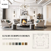 Service de design d'intérieur 3D pour maison de luxe, aménagement des espaces, visualisation architecturale pour chambre à coucher, salon, salle à manger, salle de bain
