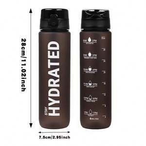 Botella de Agua Deportiva de Plástico de Alta Calidad con Marcador de Tiempo para Estudiantes - Product Image 2