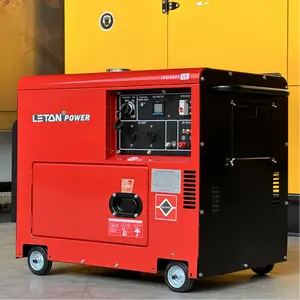 LETON POWER 5kw 7kw 10kw Single phase 3 phase Mini Portable Diesel Generator with ATS Silent Low Noise Diesel Generator