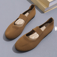 Nouvelles Chaussures Décontractées Plates à Bout Rond pour Femmes, Modèle Printemps-Automne 2025, Idéales pour Maman