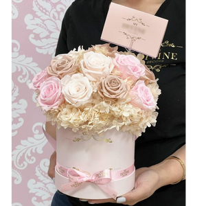 Caja de rosas eterna preservada real regalo eterno rosas Día de San Valentín flor Rosa eterna - Product Image 1