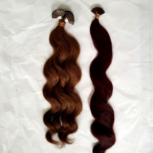 Human Hair Virgin Remy <b>Body</b> <b>Wave</b> Braiding Hair Extension Colored 100g - Product Image 1