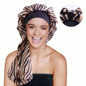 Bonnet long en satin large avec fermeture à bouton-pression, pour tresses longues, pour femme, plage, extérieur, usage quotidien, toutes saisons - Product Image 1