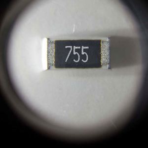 Manufacturer Direct RR3216 1206L755JT 1206 3216 Resistors Chip Resistors SMD Resistors 7.5Mohm 5% 1/4W Thick Film Resistor - Product Image 1