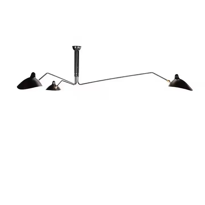 Бар столовая кухня домашняя 3 руки/6 рук люстра кулон свет черный металлический оттенок современный нордический подвесной светильник