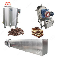 Machine automatique de fabrication de pâte de noisette au chocolat Machines de fabrication de dépôts Machine de fabrication de fèves de cacao en chocolat
