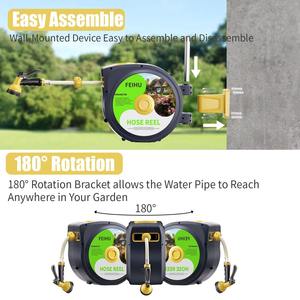 สายยาง50FT ในสวนแบบยืดหดได้สำหรับ65FT/75FT/100FT ระบบชลประทานอัตโนมัติ - Product Image 4