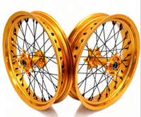 Jante à rayons CNC de 17 pouces pour Supermoto, compatible avec Surron Ultra Bee Hyper Bee, moto électrique tout-terrain, moyeu noir à 36 rayons, OEM
