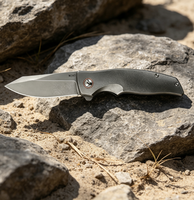 Couteau pliant de survie en plein air, camping, EDC, manche en alliage de titane, durable, personnalisable