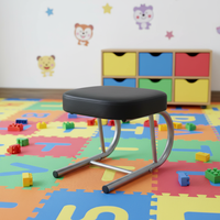 Chaise de prière pliable en cuir PU, tabouret de prière musulman portable, banc de méditation avec structure en métal