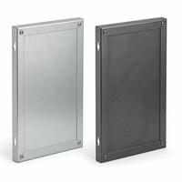 Panneau de porte d'armoire en acier au carbone sur mesure, avec coins mitrés, plaqué poudre, OEM/ODM pour armoires de contrôle et d'outils