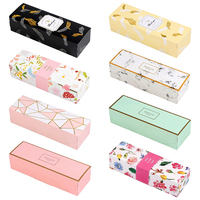 Boîtes d'emballage pour pâtisseries, gâteaux, biscuits, chocolats, friandises, desserts, petites boîtes en papier avec couvercles, matériaux recyclés