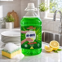 Grand format économique – Liquide vaisselle parfum citron, haute mousse, élimination puissante de la graisse, 99,9 % doux pour les mains, usage professionnel pour restaurants
