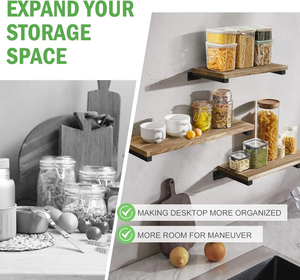 Soportes de Pared para Estantes Flotantes de la Marca SSR, Resistentes, Cuadrados, de Metal con Recubrimiento en Polvo Negro, Modelo B-1000 - Product Image 3