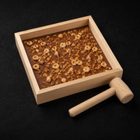 Boîtes d'emballage en bois pour chocolats, économiques, avec couvercle et marteau