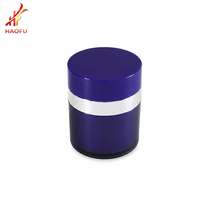 Nouveauté : Pot en plastique bleu de 15g, 30g, 50g avec tête de pompe à pression pour gel à ongles, crème pour animaux de compagnie, crème pour le visage, cosmétiques, soins de la peau
