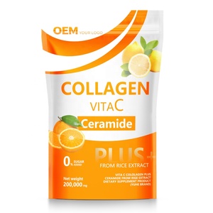 Colágeno Hidrolizado en Polvo Sin Azúcar al por Mayor OEM, Polvo de Colágeno con Vitamina C para Blanquear la Piel - Product Image 5