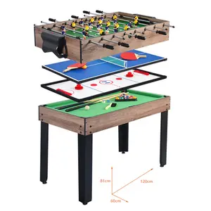 Prezzo di vendita al dettaglio Convertire Tipi di Differenza di 4 in 1 Gioco Tavoli Piscina/Tennis/Air Hockey/Calcio Top