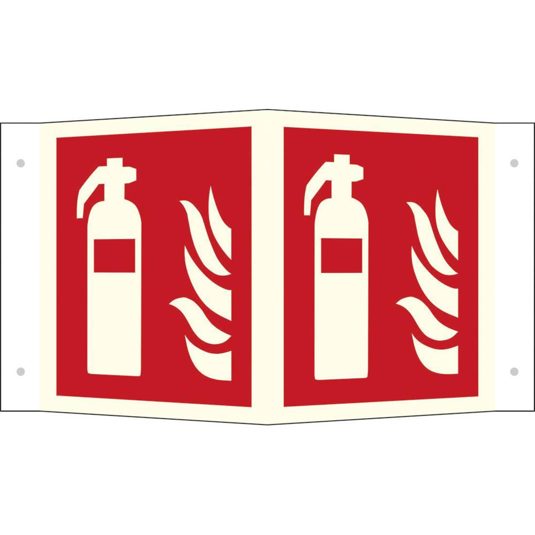 Vsafety - Cartello Uscita Di Emergenza Fotoluminescente 600x200 Mm - Autoadesivo Per Interni - Norme EN ISO 7010 - 2