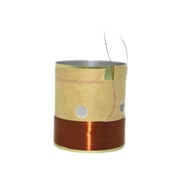 1 Inch Aluminum Voice Coil Actuator with Vocal Vents 2 Layers Pure Copper Wire 25.5mm DIY Bass Loudspeaker Voice Coil