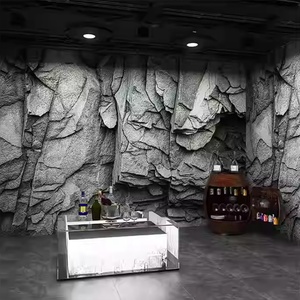 Wall <strong>Paper</strong> 3d Home Wallpaper Abstract Grey Volcanic Rock Basalt <strong>Texture</strong> Wallpaper - Product Image 3