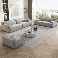 Ensemble de canapés modulaires en velours Hendry Luxury 5 étoiles pour hall d'hôtel, bureau et salon, avec canapé à accoudoirs bas