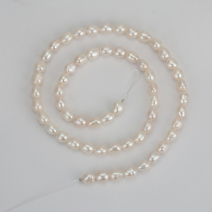 RINNTIN PP1 Venta al por Mayor Collar de Perlas de Agua Dulce Naturales de Forma Barroca Blancas de 5-6 mm 4A, Hebras de Perlas Cultivadas, Perlas Sueltas - Product Image 3