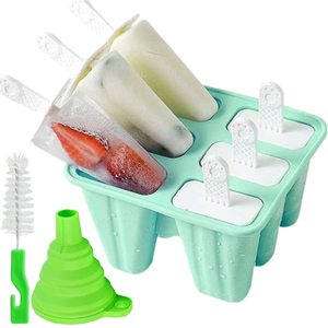 Molde de silicona para paletas de helado con logo personalizado 2024, sin BPA, flexible, herramientas para congelar helados, ¡el más vendido! - Product Image 3
