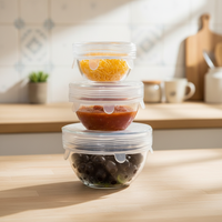 Tapas de silicona flexibles réutilisables, lot de 6 couvercles extensibles en silicone pour aliments