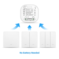 Interrupteur RF cinétique à 3 voies auto-alimenté, étanche, 10A, contrôleur mural sans fil, durable, interrupteurs lumineux EU RF433