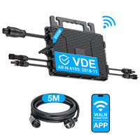 Système photovoltaïque connecté au réseau SHENHAUR 3000W |   4 trackers MPPT, micro-onduleur empilable, 2 panneaux solaires monocristallins flexibles de 240W