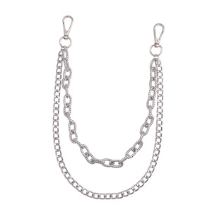 Double Layer Metal Pant <b>Chain</b> Tibetan Silver <b>Waist</b> <b>Chain</b> For Hip Hop Streetwear Daily Wear Accessory - Product Image 5