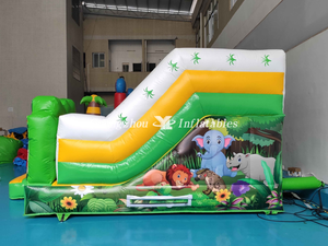 Trampoline gonflable Combo Animal Jungle Bounce House Bouncer Slide Gonflable Kids Air Bouncer Slide Castle Barrier - Product Image 4