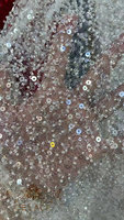 Dentelle africaine lourde de luxe en gros, dernière collection, avec des paillettes de haute qualité, dentelle creuse pour robe de mariée