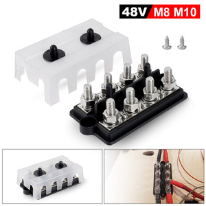 Screw Terminal Block M8 M10 Dual Row Battery Terminals For RVs And <b>Yachts</b> - Product Image 4
