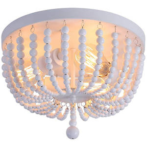 Lustre moderne en <span class=keywords><strong>bois</strong></span> de style américain avec <span class=keywords><strong>perles</strong></span> décoratives, grand lustre vintage en <span class=keywords><strong>bois</strong></span> pour loft - Product Image 6