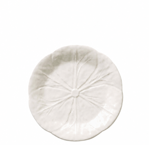 Set di Piatti da Portata in <span class=keywords><strong>Ceramica</strong></span> con Bordo a Foglia di Loto in Rilievo, Piatto Bianco Creativo per Frutta e Contorni, Piatto Piatto Decorativo Vintage - Product Image 5