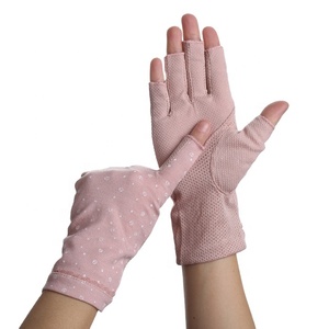 Güneş koruyucu parmaksız eldiven kaymaz UV koruma sürüş eldivenleri yaz açık eldiven kadınlar ve kızlar için - Product Image 4