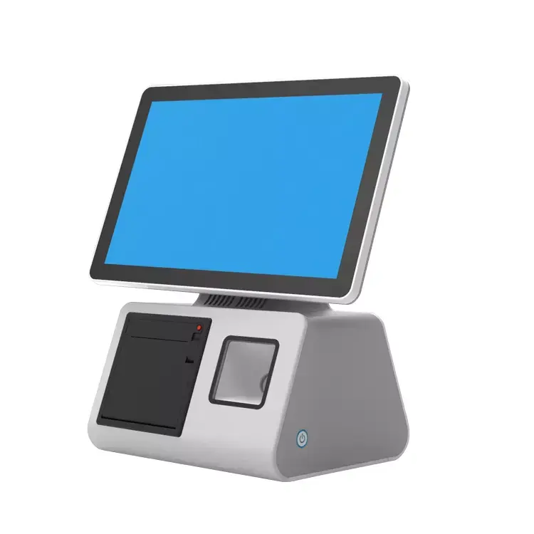 Sıcak CE sertifikalı masaüstü hepsi bir arada ödeme Self sipariş dokunmatik Kiosk restoran Kiosk Self servis ödeme makinesi yazıcı ile